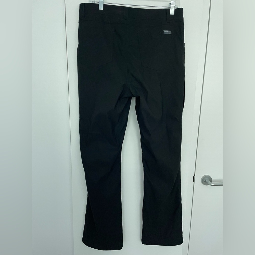 Eddie Bauer Men's Fleece Lined Water Resistant Black Pants 32 x 32 - Picture 13 of 16